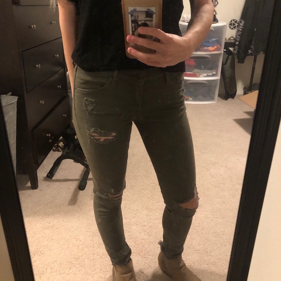 Green Skinny Jeans - Picture 5 of 5